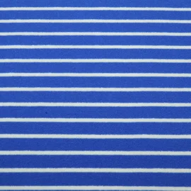 Frottee Jersey Hamburger Liebe Streifen Blau Weiß