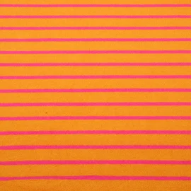 Frottee Jersey Hamburger Liebe Streifen Orange Pink