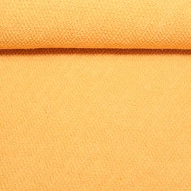 Frottee Strickjersey Uni Gelb