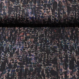 Funktionsjersey Schlangendesign Schwarz