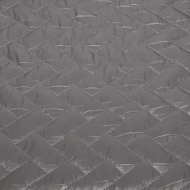 Gesteppter Jackenstoff Geflochten Uni Grau