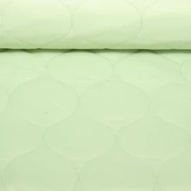 Gesteppter Jackenstoff - Lindgrün Wattiert