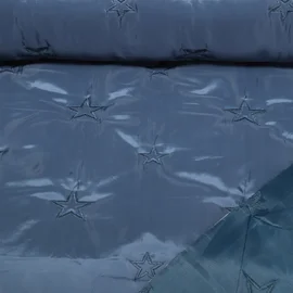 Gesteppter Jackenstoff Sterne Blau
