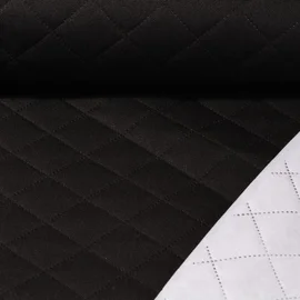 Gesteppter Jackenstoff Swafing "Sankt Petersburg" Uni Schwarz 299