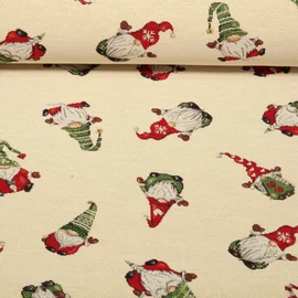 Gobelin-Canvas Weihnachtswichtel Beige 