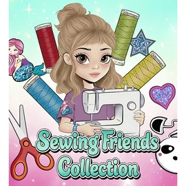 Gütermann Set Sewing Friends Collection 6x100m mit Panda Rollmaßband