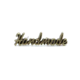 Handmade Label Kontur Messing