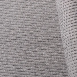 Heavy Rib Bündchen meliert "Paul" Lichtgrau