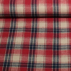 Hemdenstoff Holzfällerkaro Rot Angeraut