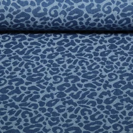 Hosenjeans Jacquard Leo Mittelblau