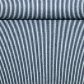 Hosenjeans Streifen Dunkelblau Weiß