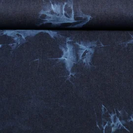 Hosenjeans Tie Dye Dunkelblau Extrabreit