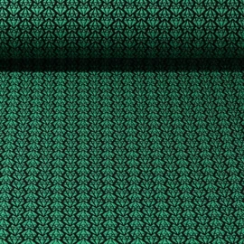 Jacquard Jersey "Diamonds Knit" Grün