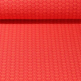 Jacquard Jersey "Diamonds Knit" Orange