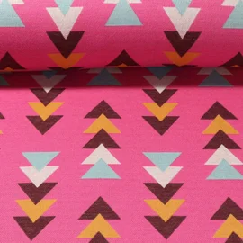 Jacquard Jersey "Fast Forward" Pink