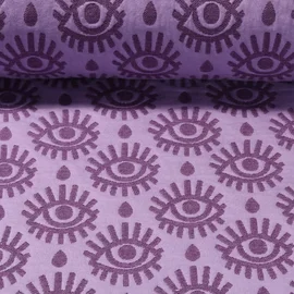 Jacquard Jersey "Look Stepper" Lila