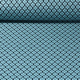 Jacquard Jersey "Lucky Knit" Türkis