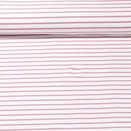 Jacquard Jersey Maxi Streifen Ecru Altrosa
