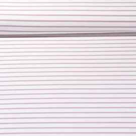 Jacquard Jersey Maxi Streifen Ecru Malve