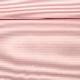 Jacquard Jersey Streifen Mini Ecru Altrosa