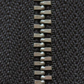 Jeans-Reißverschluss Metall Antique 14cm Schwarz B5