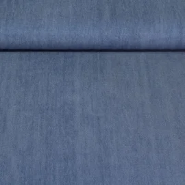Jeans Tencel Gewaschen Uni Blau