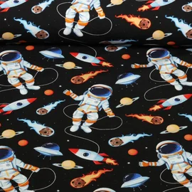 Jersey Astronauten Schwarz
