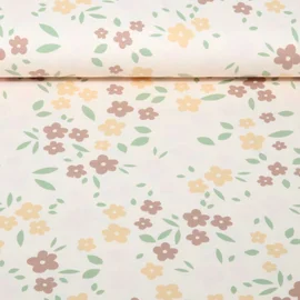 Jersey B-Trendy Blumen Rose