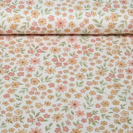 Jersey B-Trendy Digital Blumen Beige