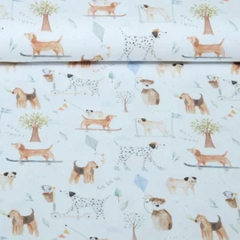 Jersey B-Trendy Digital Hunde Weiß