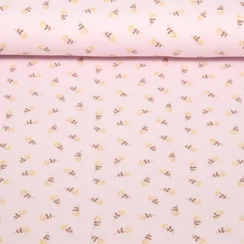 Jersey Blumenzweige Rosa