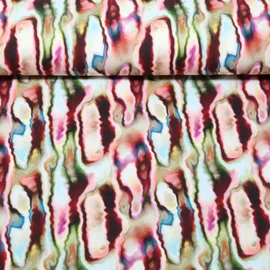 Jersey Digitaldruck Aquarell Formen Lila