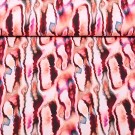 Jersey Digitaldruck Aquarell Formen Rosa