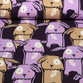 Jersey Hunde Aubergine