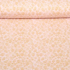 Jersey Kleine Blumenzweige Rosa