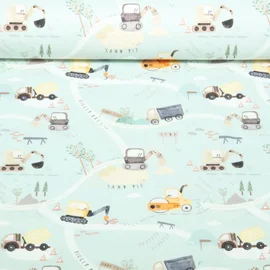 Jersey Little Jax Digitaldruck  Zur Baustelle Mint