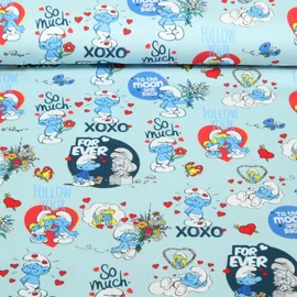 Jersey Schlumpf und Schlumpfine Hellblau