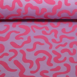 Jogging Geschwungene Linien Flieder