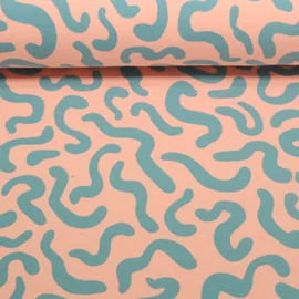 Jogging Geschwungene Linien Pfirsich