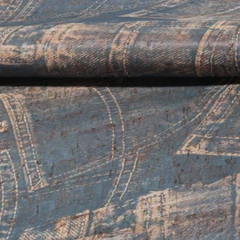 Kork bedruckt Jeansoptik