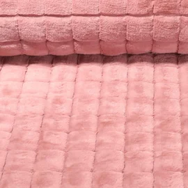 Kunstfell Karo Rosa