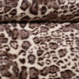 Kunstfell Leo Beige Braun