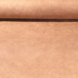 Kunstleder "Be Real" mit recyceltem Leder Naturbraun