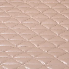 Kunstleder Gesteppt Dreieck Beige 