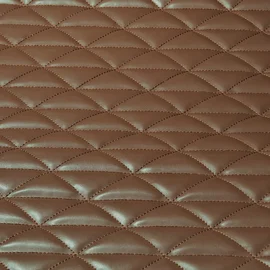 Kunstleder Gesteppt Dreieck Hellbraun