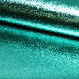 Kunstleder Metallic aqua 