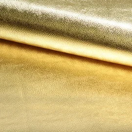Kunstleder Metallic gold 