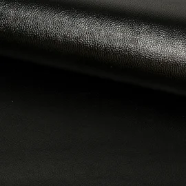 Kunstleder Metallic schwarz