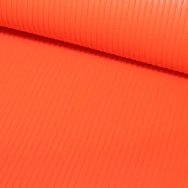 Kunstleder Plissee orange