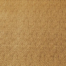 Kunstleder Strickoptik Gelb